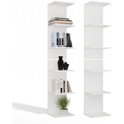 Regał Topeshop 6p Biały Mat 180 Cm, 6 Półek Na Książki, Segregatory I Dekoracje, Biblioteczka Do Biura I Salonu Regał Topeshop 6p Biały Mat 180 Cm, 6 Półek Na Książki, Segregatory I Dekoracje, Biblioteczka Do Biura I Salonu
