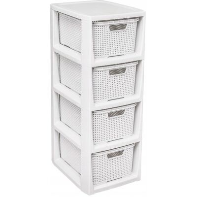 decortrend Słupek 4 Kosze Szuflady Komoda Organizer Branq decortrend Słupek 4 Kosze Szuflady Komoda Organizer Branq