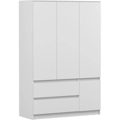 Idźczak Meble Szafa Tradycyjnie Otwierana Solo 4d2s 120 Cm Półki Szuflady Biała Producent Idźczak Meble Szafa Tradycyjnie Otwierana Solo 4d2s 120 Cm Półki Szuflady Biała Producent