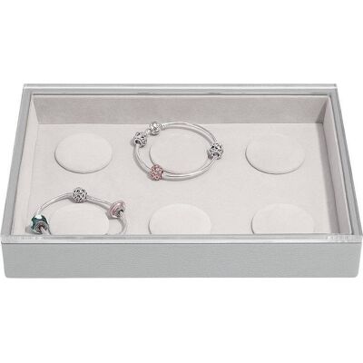 Szkatułka na bransoletki charms Stackers classic kamienna szarość z pokrywką Szkatułka na bransoletki charms Stackers classic kamienna szarość z pokrywką