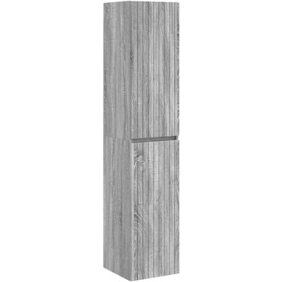 vidaXL Wisząca Szafka Łazienkowa Szary Sonoma 33 x 34,5 x 160 cm vidaXL Wisząca Szafka Łazienkowa Szary Sonoma 33 x 34,5 x 160 cm