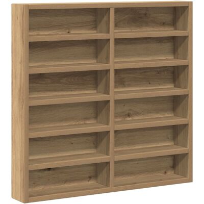 Vidaxl Rustykalny Szklany Szafka Dębowa na Ścianę - Vitrine Cabinet Artisan Roble 60x8.5x58 cm Vidaxl Rustykalny Szklany Szafka Dębowa na Ścianę - Vitrine Cabinet Artisan Roble 60x8.5x58 cm