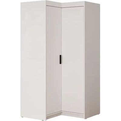 MOBILIER1 - Novduni 116 - Biały - 191x98x98 cm - Szafa MOBILIER1 - Novduni 116 - Biały - 191x98x98 cm - Szafa