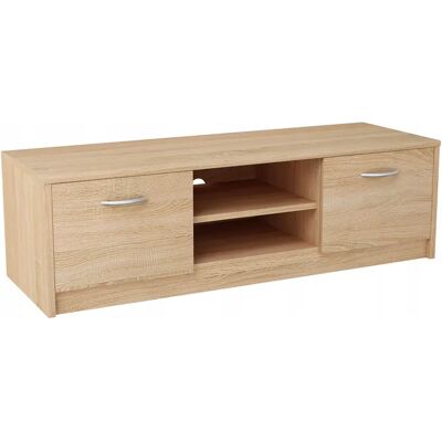Szafka RTV Sonoma - 120cm, 2 Drzwi, Regulowana półka - Meble TV Szafka RTV Sonoma - 120cm, 2 Drzwi, Regulowana półka - Meble TV