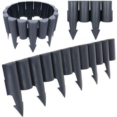 Artemis 10x Palisada Ogrodowa Plastikowa Szara Border Obrzeże Płotek Trawnik 250 cm Artemis 10x Palisada Ogrodowa Plastikowa Szara Border Obrzeże Płotek Trawnik 250 cm