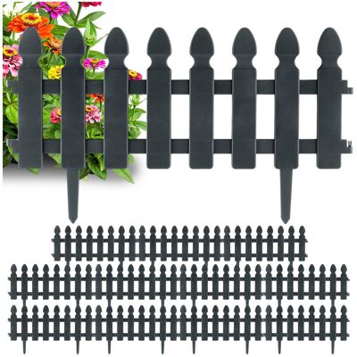 Artemis 12x Płotek Ogrodowy Szary Border Palisada Obrzeże Trawnika Grządki 588 cm Artemis 12x Płotek Ogrodowy Szary Border Palisada Obrzeże Trawnika Grządki 588 cm