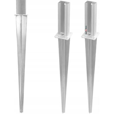 IKRA 2szt PODSTAWA SŁUPA PANELOWEGO OGRODZENIOWEGO WBIJANA 60x40 mm STOPKA KOTWA IKRA 2szt PODSTAWA SŁUPA PANELOWEGO OGRODZENIOWEGO WBIJANA 60x40 mm STOPKA KOTWA