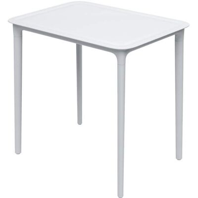 PROSPERPLAST 344141 Stół ogrodowy biały 77,5 x 57,5 cm Rimo White FERNE PROSPERPLAST 344141 Stół ogrodowy biały 77,5 x 57,5 cm Rimo White FERNE