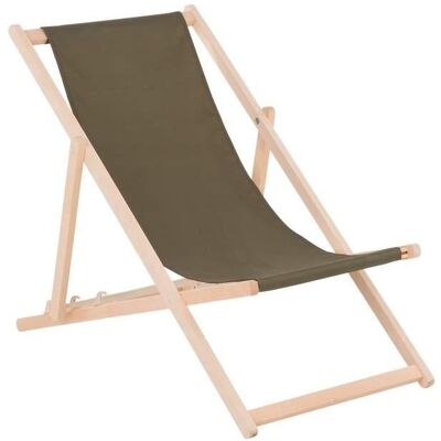 409575 Leżak ogrodowy drewniany Gozo Classic khaki PATIO 409575 Leżak ogrodowy drewniany Gozo Classic khaki PATIO