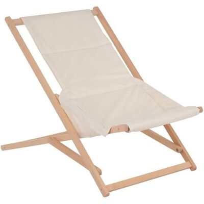 409599 Leżak ogrodowy drewniany Gozo Premium ecru PATIO 409599 Leżak ogrodowy drewniany Gozo Premium ecru PATIO
