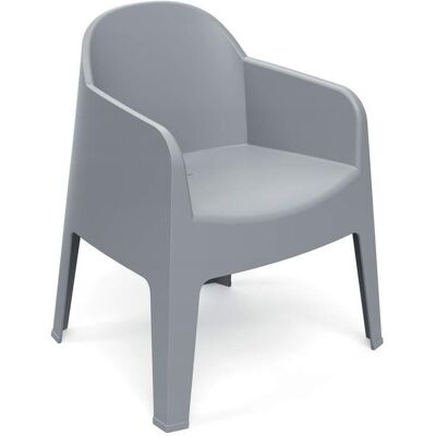 PROSPERPLAST 410474 Krzesło ogrodowe z podłokietnikiem Milane Agate Gray FERNE PROSPERPLAST 410474 Krzesło ogrodowe z podłokietnikiem Milane Agate Gray FERNE