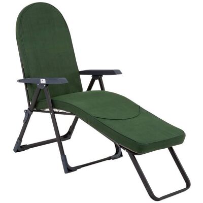 Inny producent 460886 Leżak ogrodowy z podnóżkiem Modena Oval Black Edition Inny producent 460886 Leżak ogrodowy z podnóżkiem Modena Oval Black Edition