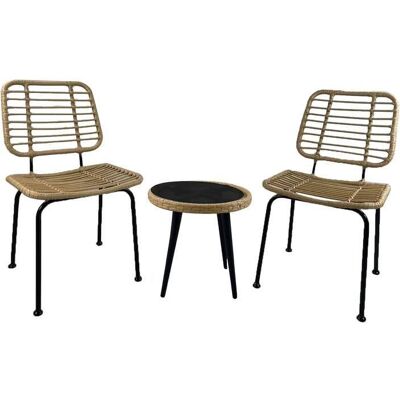 Dajar 46216 Zestaw mebli ogrodowych technorattanowych beżowy Joel PATIO Dajar 46216 Zestaw mebli ogrodowych technorattanowych beżowy Joel PATIO