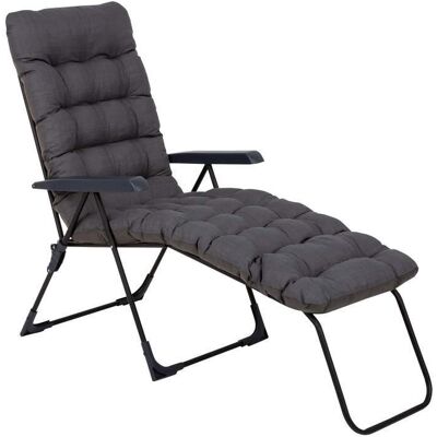 463090 Leżak ogrodowy z podnóżkiem Setenil Black Edition H024-07PB PATIO 463090 Leżak ogrodowy z podnóżkiem Setenil Black Edition H024-07PB PATIO
