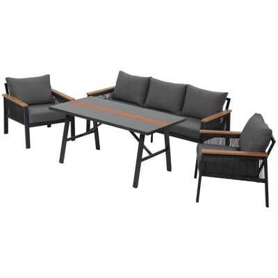 Dajar 47535 Zestaw Mebli Ogrodowych Stalowych Ada Antracyt Patio Dajar 47535 Zestaw Mebli Ogrodowych Stalowych Ada Antracyt Patio
