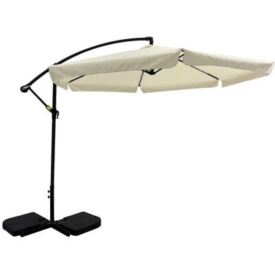 Dajar 47541 Parasol ogrodowy boczny z podstawą 3 m ecru PATIO Dajar 47541 Parasol ogrodowy boczny z podstawą 3 m ecru PATIO