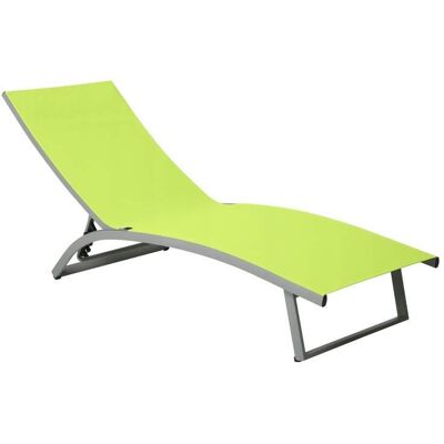 48096 Łóżko plażowe leżak Summer 5-pozycyjny limonka PATIO 48096 Łóżko plażowe leżak Summer 5-pozycyjny limonka PATIO