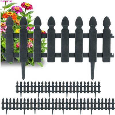 Artemis 8x Płotek Ogrodowy Szary Border Palisada Obrzeże Trawnika Grządki 392 cm Artemis 8x Płotek Ogrodowy Szary Border Palisada Obrzeże Trawnika Grządki 392 cm