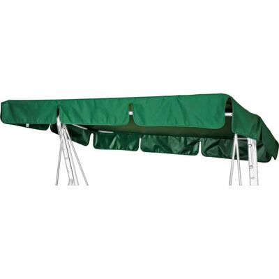 AMPO Dach na huśtawkę z wycięciami 120x225 cm zielony AMPO Dach na huśtawkę z wycięciami 120x225 cm zielony