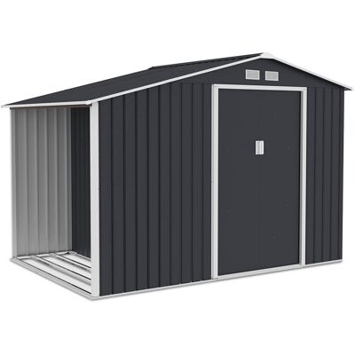 Focus Garden Domek Ogrodowy Drewutnia Madison 278x191cm Cold Grey - Hardmaister Focus Garden Domek Ogrodowy Drewutnia Madison 278x191cm Cold Grey - Hardmaister