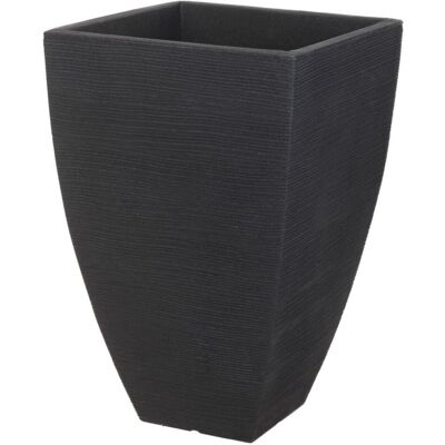 ProGarden Donica Ribbed kwadrat antracyt prążkowana 60 cm ProGarden Donica Ribbed kwadrat antracyt prążkowana 60 cm