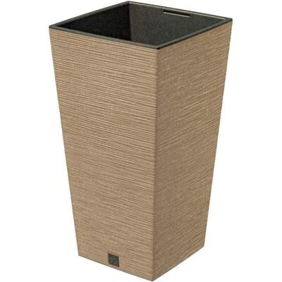 PROSPERPLAST Doniczka Donica Ogrodowa Na Taras Do Ogrodu Domu Eco Wood Furu Square Wysoka 45 Cm PROSPERPLAST Doniczka Donica Ogrodowa Na Taras Do Ogrodu Domu Eco Wood Furu Square Wysoka 45 Cm