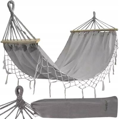 Bemi Duży Hamak Wiszący Ogrodowy Huśtawka Bujak Boho Stelaż XL + Pokrowiec Bemi Duży Hamak Wiszący Ogrodowy Huśtawka Bujak Boho Stelaż XL + Pokrowiec