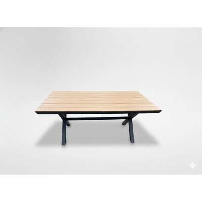 GardenLine Duży Stół Ogrodowy Tarasowy Do Altany Nowoczesny Aluminiowy Szary 180 cm. GardenLine Duży Stół Ogrodowy Tarasowy Do Altany Nowoczesny Aluminiowy Szary 180 cm.
