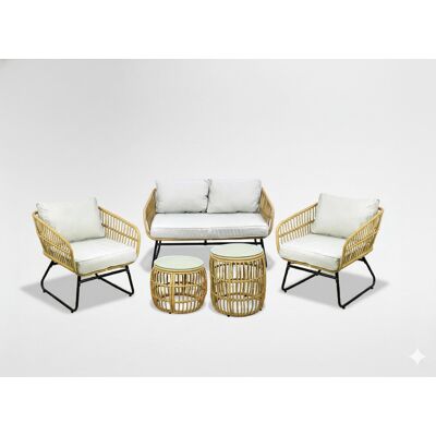 GardenLine Duży Zestaw Komplet Mebli Ogrodowych Rattan Sofa Fotele Stoliki Poduszki GardenLine Duży Zestaw Komplet Mebli Ogrodowych Rattan Sofa Fotele Stoliki Poduszki