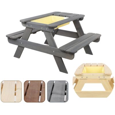 Inny producent Dziecięcy Stół Piknikowy Z Pojemnikiem Spd/80Cm - Szary Wamar-Sosenka Inny producent Dziecięcy Stół Piknikowy Z Pojemnikiem Spd/80Cm - Szary Wamar-Sosenka