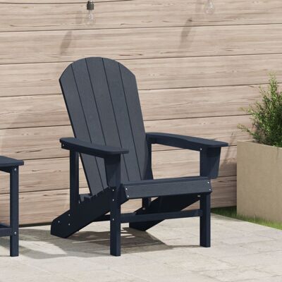 vidaXL Fotel Adirondack Granatowy 74x82x91 cm HDPE vidaXL Fotel Adirondack Granatowy 74x82x91 cm HDPE