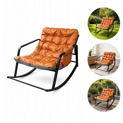 Inny producent Fotel Bujany Leżak Do Salonu Ogrodu Na Taras Xxl Dwustronny Orange Inny producent Fotel Bujany Leżak Do Salonu Ogrodu Na Taras Xxl Dwustronny Orange