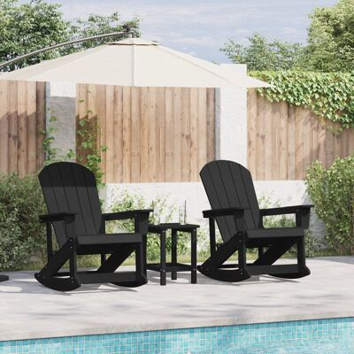 vidaXL Fotele bujane Adirondack 2 pcs Czarny 73.5 x 92 x vidaXL Fotele bujane Adirondack 2 pcs Czarny 73.5 x 92 x