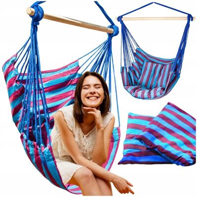 Zolta Hamak brazylijski krzesło wiszące ogrodowe z poduszkami boho XL Zolta Hamak brazylijski krzesło wiszące ogrodowe z poduszkami boho XL