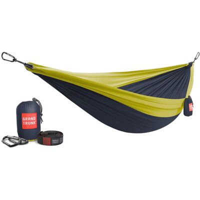 Grand Trunk - Double Deluxe Parachute - Collegiate Navy/Chartreuse - Hammock Grand Trunk - Double Deluxe Parachute - Collegiate Navy/Chartreuse - Hammock