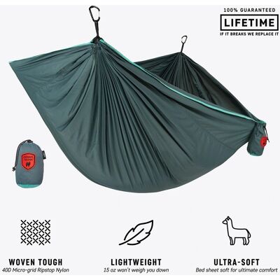 Hamak Grand Trunk Trunktech Double Turquoise Hamak Grand Trunk Trunktech Double Turquoise