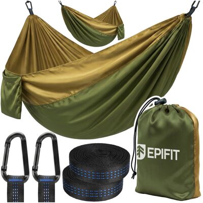 Maltec Hamak Turystyczny Dwuosobowy Duży 300x200cm 200kg Ogrodowy Podróżny Biwak CALM300 Khaki Green Maltec Hamak Turystyczny Dwuosobowy Duży 300x200cm 200kg Ogrodowy Podróżny Biwak CALM300 Khaki Green
