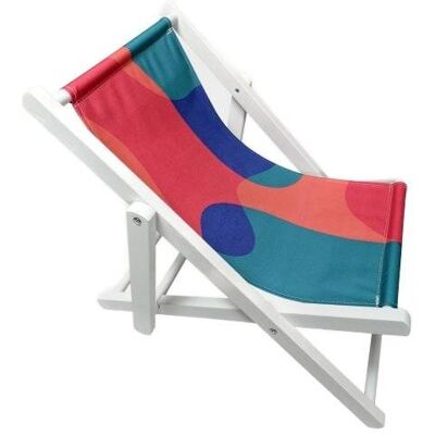 HOMLA Leżak COLOR FIESTA drewniany mini biały 42x58,5x52,5 HOMLA Leżak COLOR FIESTA drewniany mini biały 42x58,5x52,5
