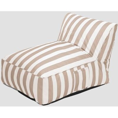 HOMLA Leżanka MARIS w biało beżowe paski 72x102x65 cm HOMLA Leżanka MARIS w biało beżowe paski 72x102x65 cm