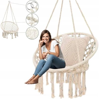 Inny producent Huśtawka Ogrodowa Bocianie Gniazdo Fotel Wiszący Krzesło Boho 150 Kg! Inny producent Huśtawka Ogrodowa Bocianie Gniazdo Fotel Wiszący Krzesło Boho 150 Kg!
