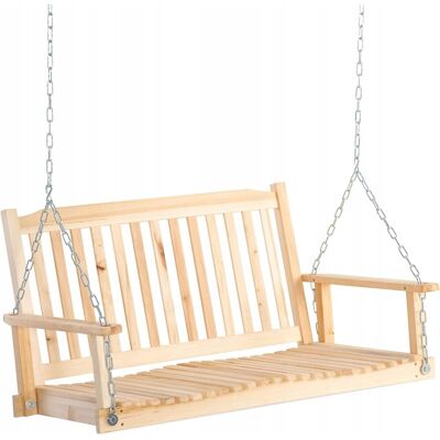Inny producent Huśtawka ogrodowa dla 2 osób Ławka bujana 117 x 69 x 60 cm do 200kg Inny producent Huśtawka ogrodowa dla 2 osób Ławka bujana 117 x 69 x 60 cm do 200kg