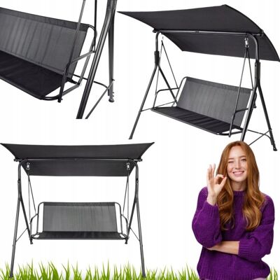 nieznany producent HUŚTAWKA OGRODOWA METALOWA WOLNOSTOJĄCA BUJANA 3-OSOBOWA ROZKŁADANA 45X130 nieznany producent HUŚTAWKA OGRODOWA METALOWA WOLNOSTOJĄCA BUJANA 3-OSOBOWA ROZKŁADANA 45X130