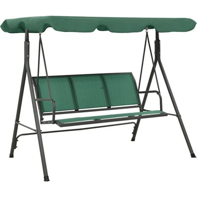 VMP Huśtawka ogrodowa, zielona, 170 cm, textilene i stal VMP Huśtawka ogrodowa, zielona, 170 cm, textilene i stal