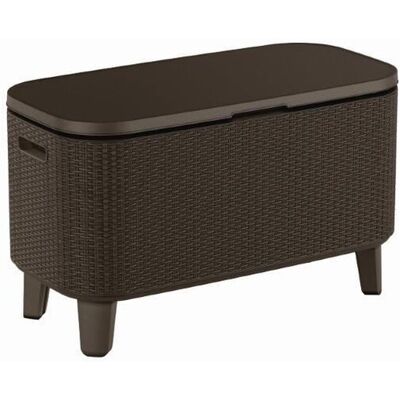 KETER Stół ogrodowy Bevy Bar Cool brązowy rattan KETER Stół ogrodowy Bevy Bar Cool brązowy rattan