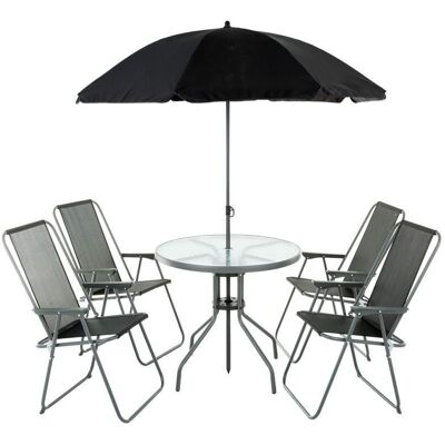 Komplet Mebli 6-Elementowy Madura Antracyt Patio Komplet Mebli 6-Elementowy Madura Antracyt Patio