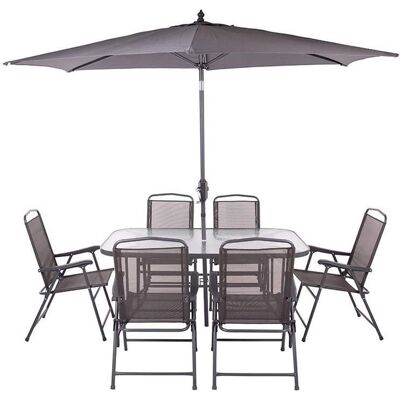 Komplet Mebli Ogrodowych Bordeaux, Antracyt Patio Komplet Mebli Ogrodowych Bordeaux, Antracyt Patio