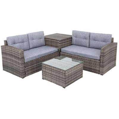 Komplet Mebli Ogrodowych Florence Popiel Patio Komplet Mebli Ogrodowych Florence Popiel Patio
