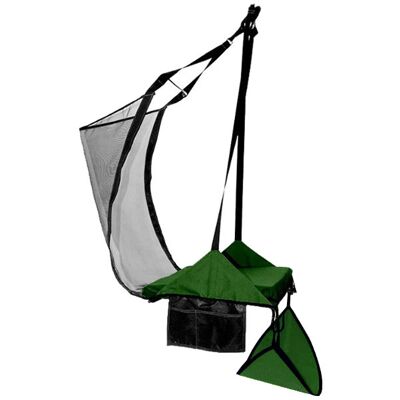 Crua Outdoor Krzesło 1 osobowe z hamakiem na nogi, zielony Crua HoverChair Xtend Crua Outdoor Krzesło 1 osobowe z hamakiem na nogi, zielony Crua HoverChair Xtend