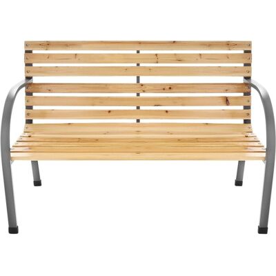 Bauerkraft Ławka ogrodowa 120 cm z oparciem parkowa drewniana metalowa taras balkon Bauerkraft Ławka ogrodowa 120 cm z oparciem parkowa drewniana metalowa taras balkon