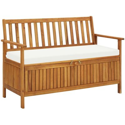 VMP Ławka ogrodowa z drewna akacjowego ze schowkiem, 120x63x84 cm VMP Ławka ogrodowa z drewna akacjowego ze schowkiem, 120x63x84 cm
